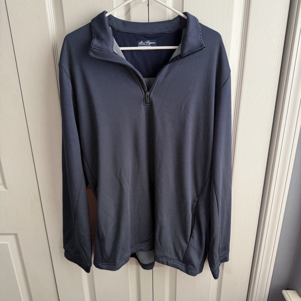 Ben Hogan Performance Quarter Zip Pullover Men's Size XL Travel Active Hike Golf